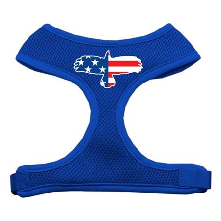 UNCONDITIONAL LOVE Eagle Flag Screen Print Soft Mesh Harness Blue Extra Large UN849507